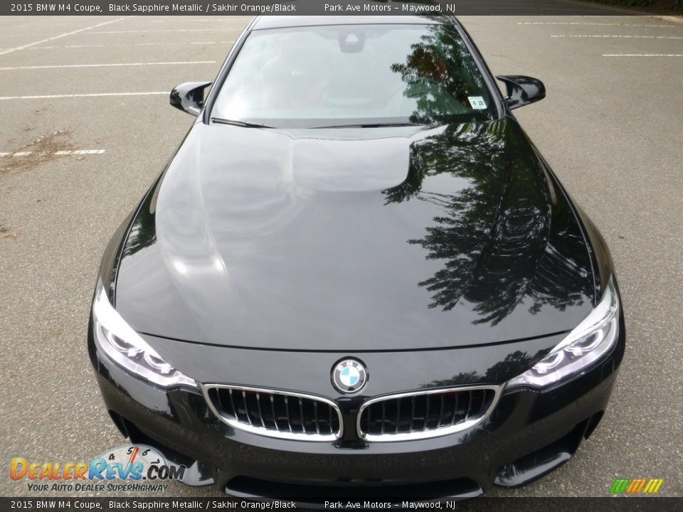 2015 BMW M4 Coupe Black Sapphire Metallic / Sakhir Orange/Black Photo #8