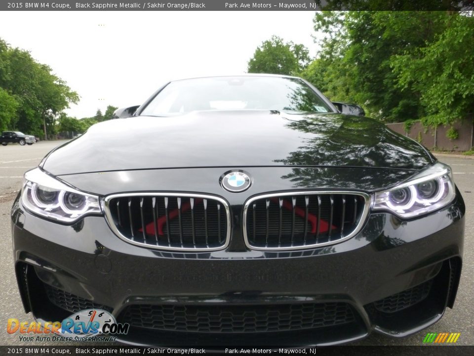 2015 BMW M4 Coupe Black Sapphire Metallic / Sakhir Orange/Black Photo #9