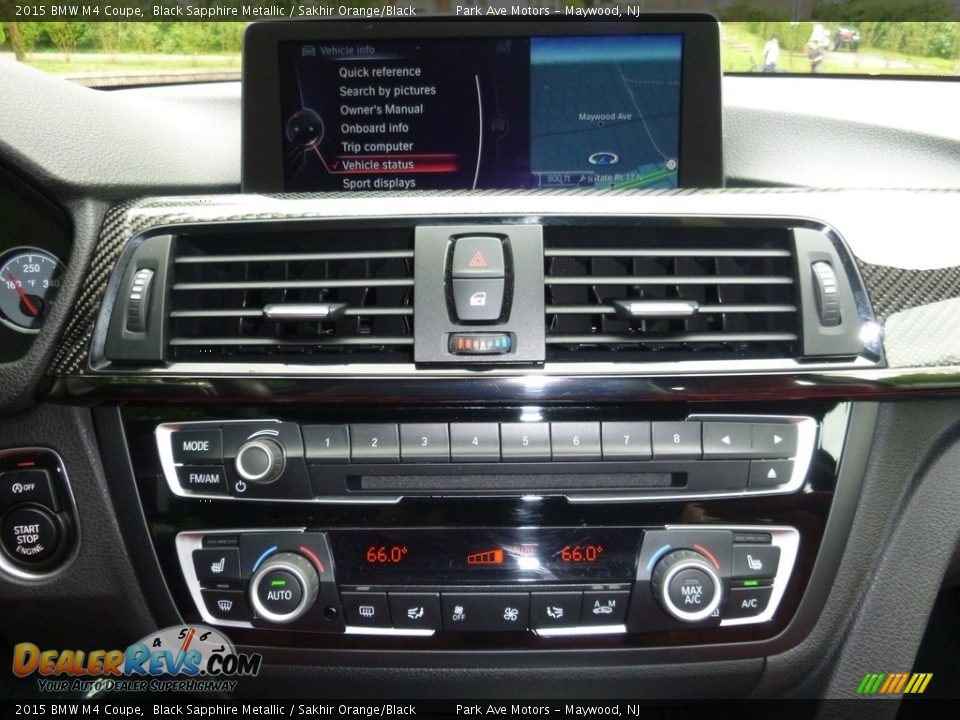 2015 BMW M4 Coupe Black Sapphire Metallic / Sakhir Orange/Black Photo #25