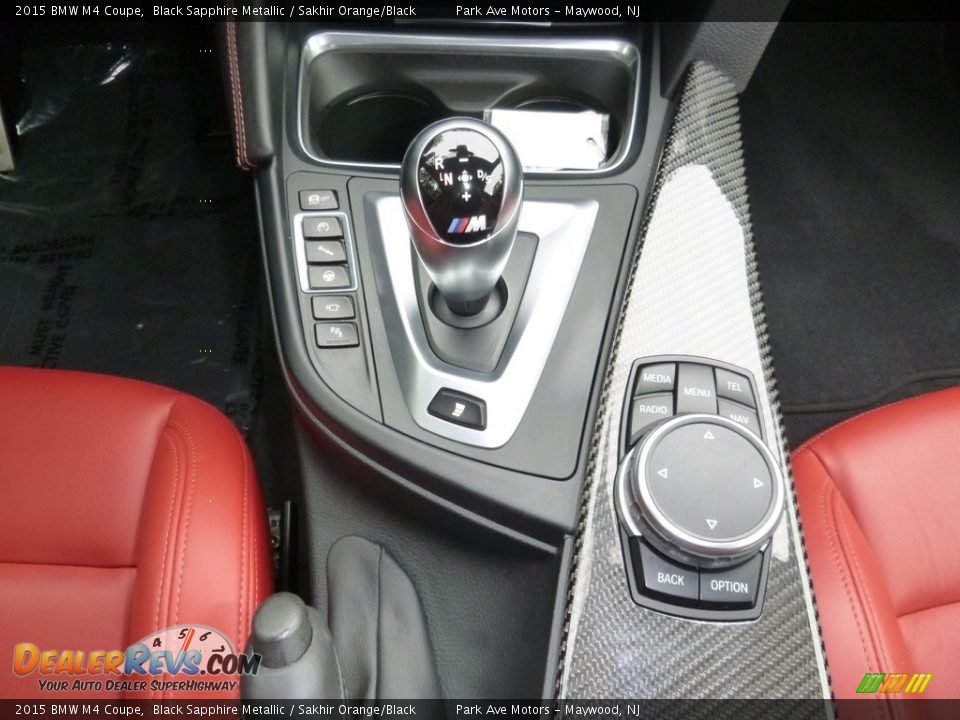 2015 BMW M4 Coupe Black Sapphire Metallic / Sakhir Orange/Black Photo #26