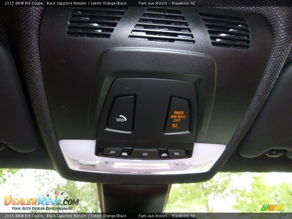 2015 BMW M4 Coupe Black Sapphire Metallic / Sakhir Orange/Black Photo #27