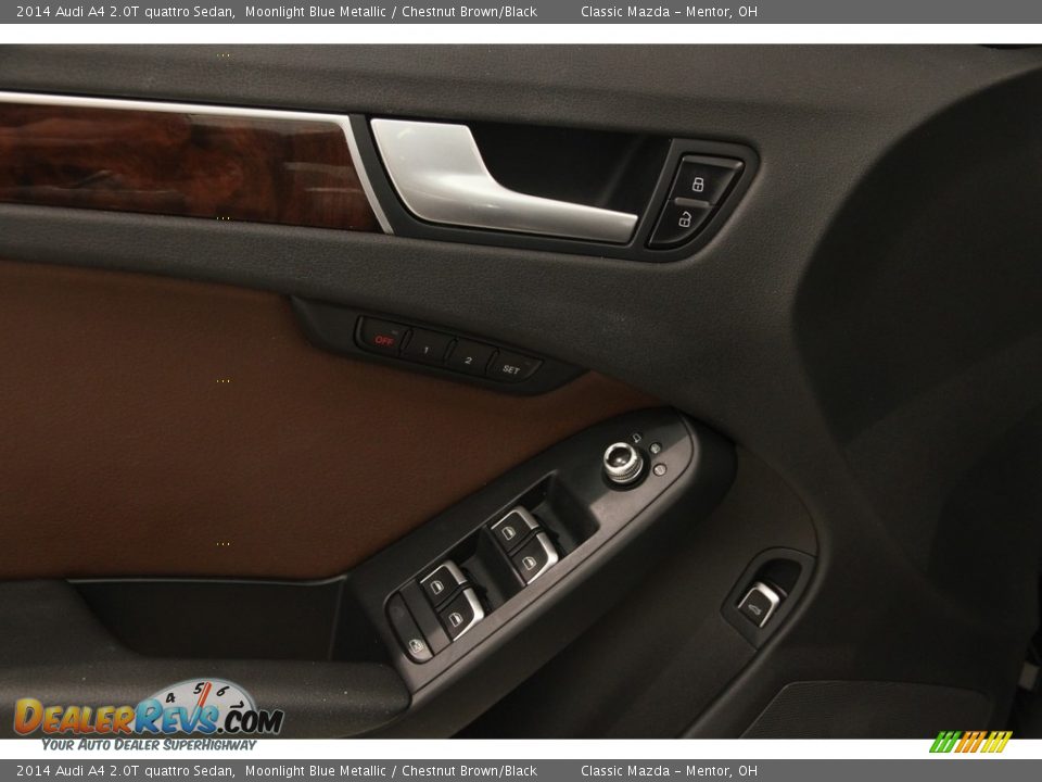 2014 Audi A4 2.0T quattro Sedan Moonlight Blue Metallic / Chestnut Brown/Black Photo #5