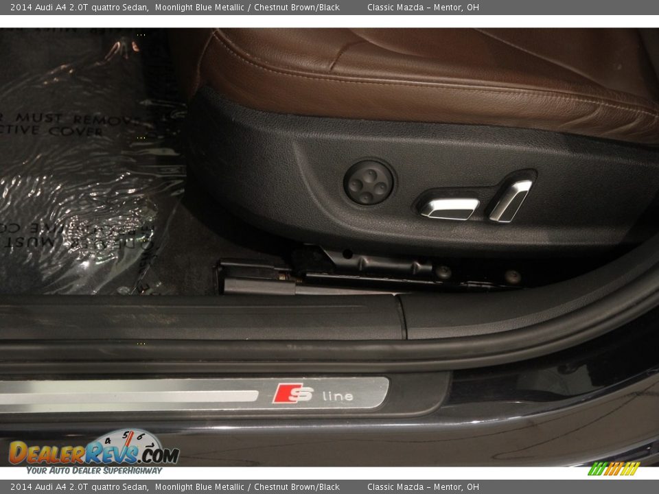 2014 Audi A4 2.0T quattro Sedan Moonlight Blue Metallic / Chestnut Brown/Black Photo #6