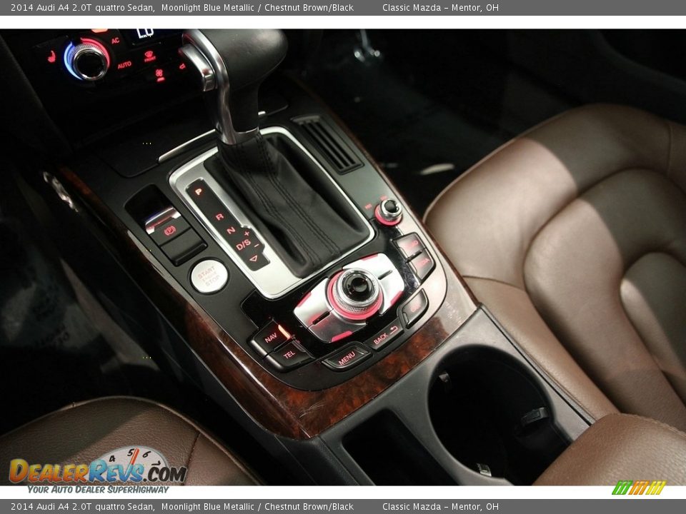 2014 Audi A4 2.0T quattro Sedan Moonlight Blue Metallic / Chestnut Brown/Black Photo #17