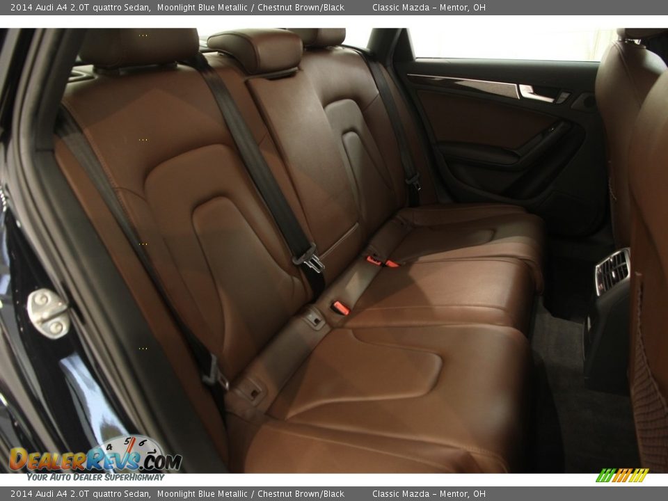 2014 Audi A4 2.0T quattro Sedan Moonlight Blue Metallic / Chestnut Brown/Black Photo #22