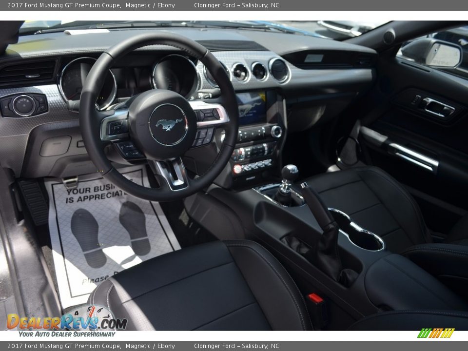 2017 Ford Mustang GT Premium Coupe Magnetic / Ebony Photo #7