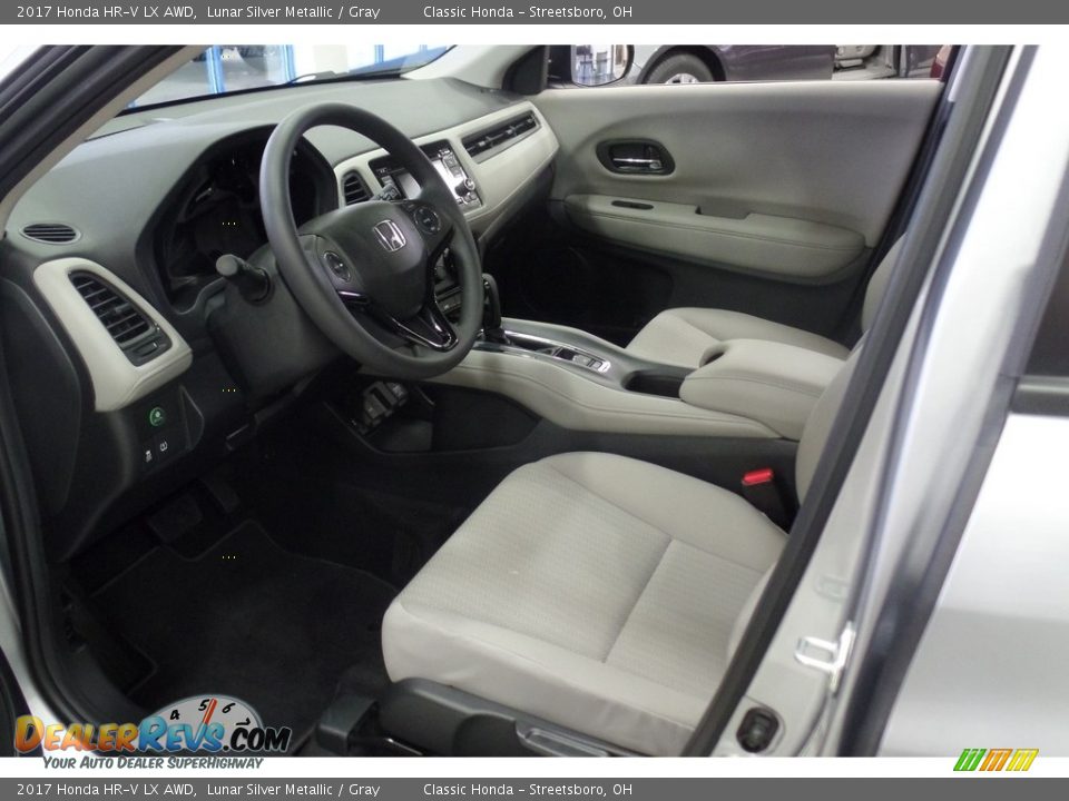 2017 Honda HR-V LX AWD Lunar Silver Metallic / Gray Photo #7