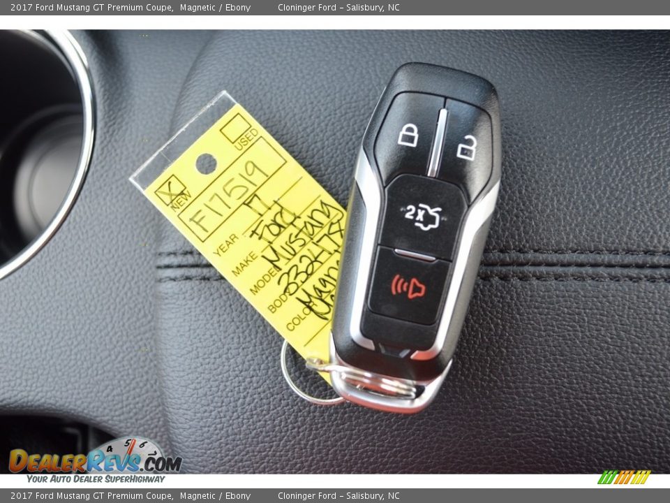 2017 Ford Mustang GT Premium Coupe Magnetic / Ebony Photo #18