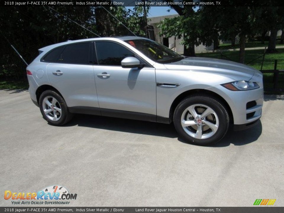 2018 Jaguar F-PACE 35t AWD Premium Indus Silver Metallic / Ebony Photo #1