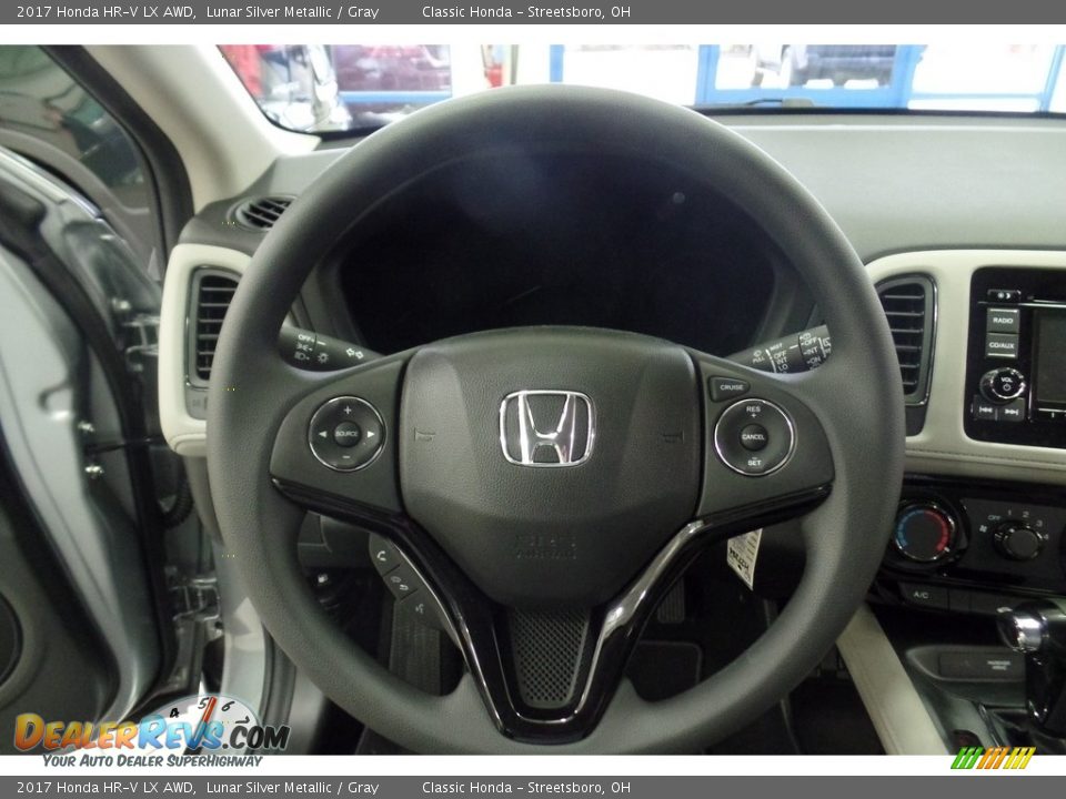 2017 Honda HR-V LX AWD Lunar Silver Metallic / Gray Photo #13