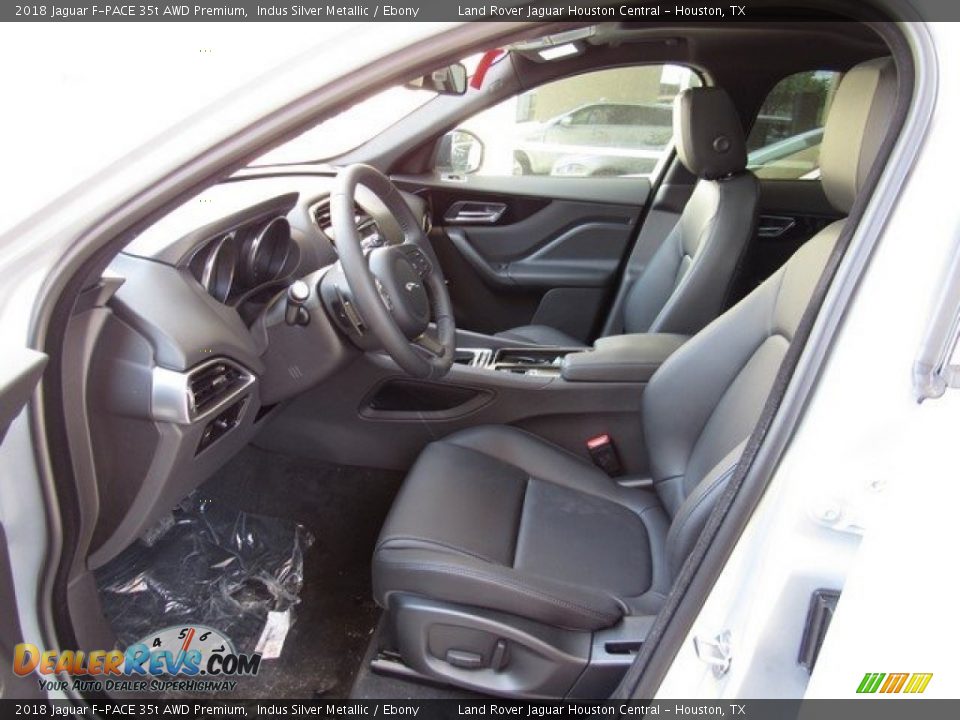2018 Jaguar F-PACE 35t AWD Premium Indus Silver Metallic / Ebony Photo #3