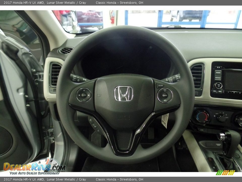 2017 Honda HR-V LX AWD Lunar Silver Metallic / Gray Photo #14