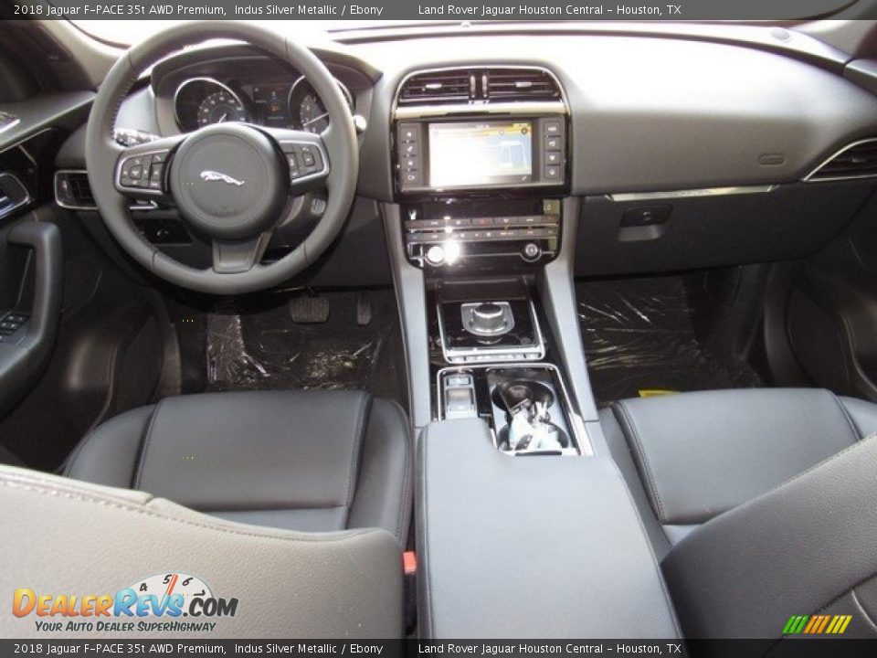2018 Jaguar F-PACE 35t AWD Premium Indus Silver Metallic / Ebony Photo #4