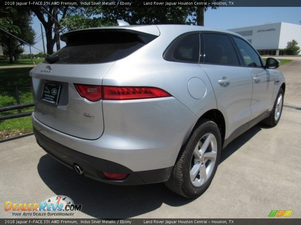 2018 Jaguar F-PACE 35t AWD Premium Indus Silver Metallic / Ebony Photo #7