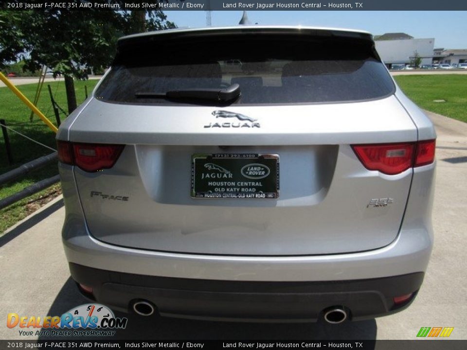 2018 Jaguar F-PACE 35t AWD Premium Indus Silver Metallic / Ebony Photo #8