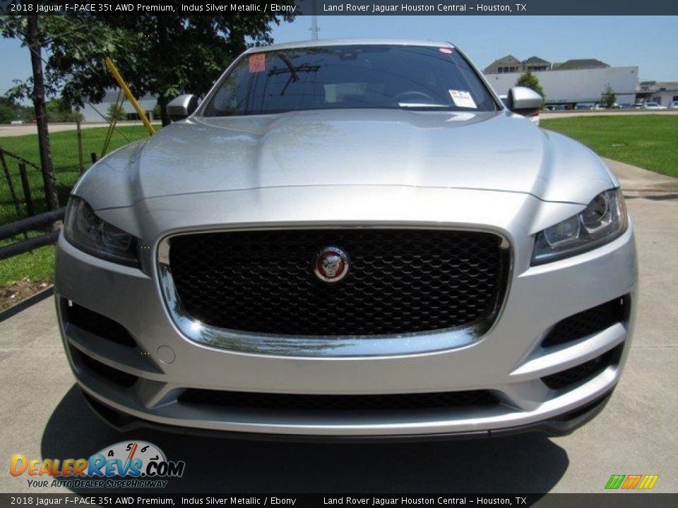 2018 Jaguar F-PACE 35t AWD Premium Indus Silver Metallic / Ebony Photo #9