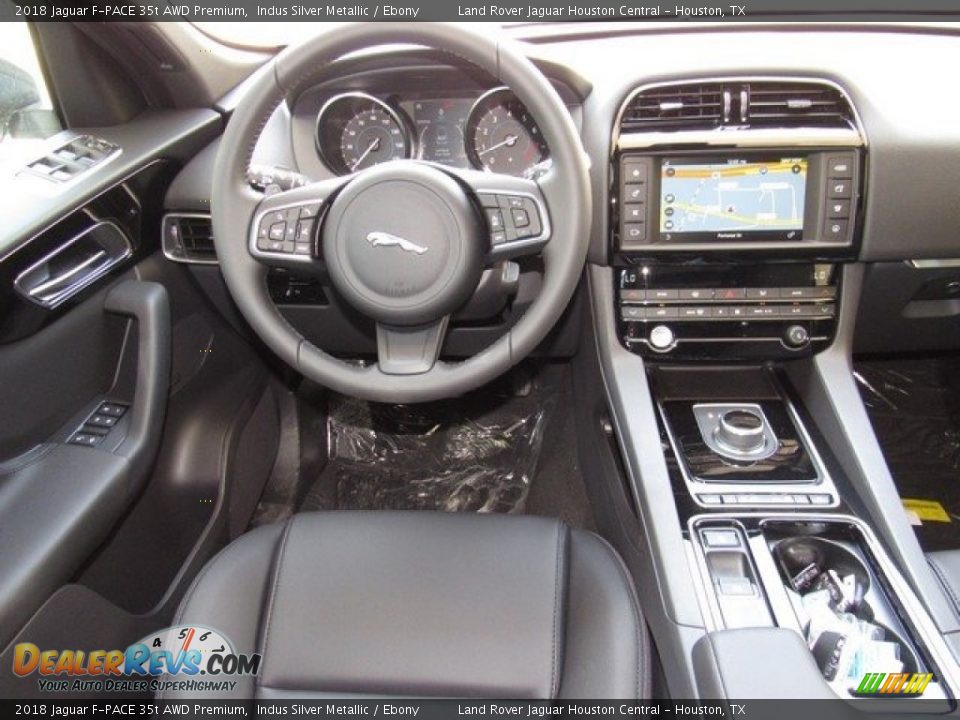 2018 Jaguar F-PACE 35t AWD Premium Indus Silver Metallic / Ebony Photo #13