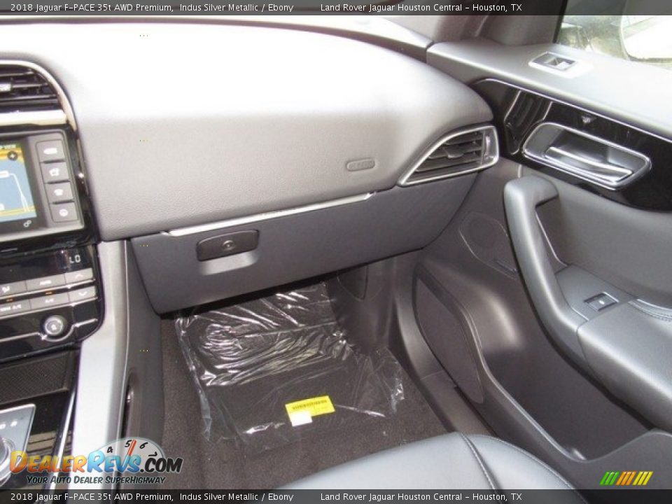 2018 Jaguar F-PACE 35t AWD Premium Indus Silver Metallic / Ebony Photo #14