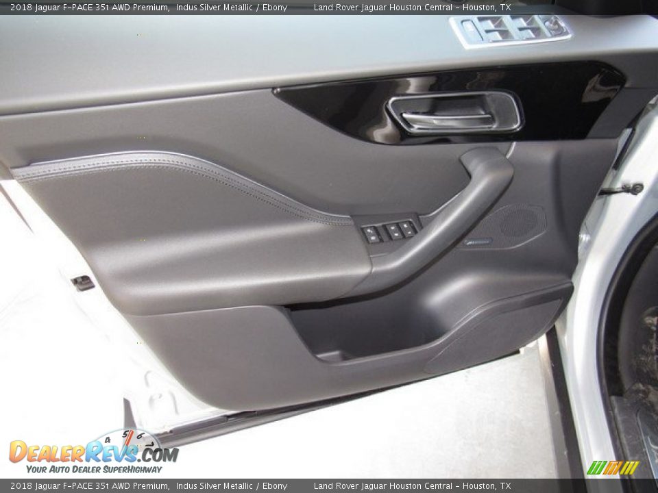 2018 Jaguar F-PACE 35t AWD Premium Indus Silver Metallic / Ebony Photo #18