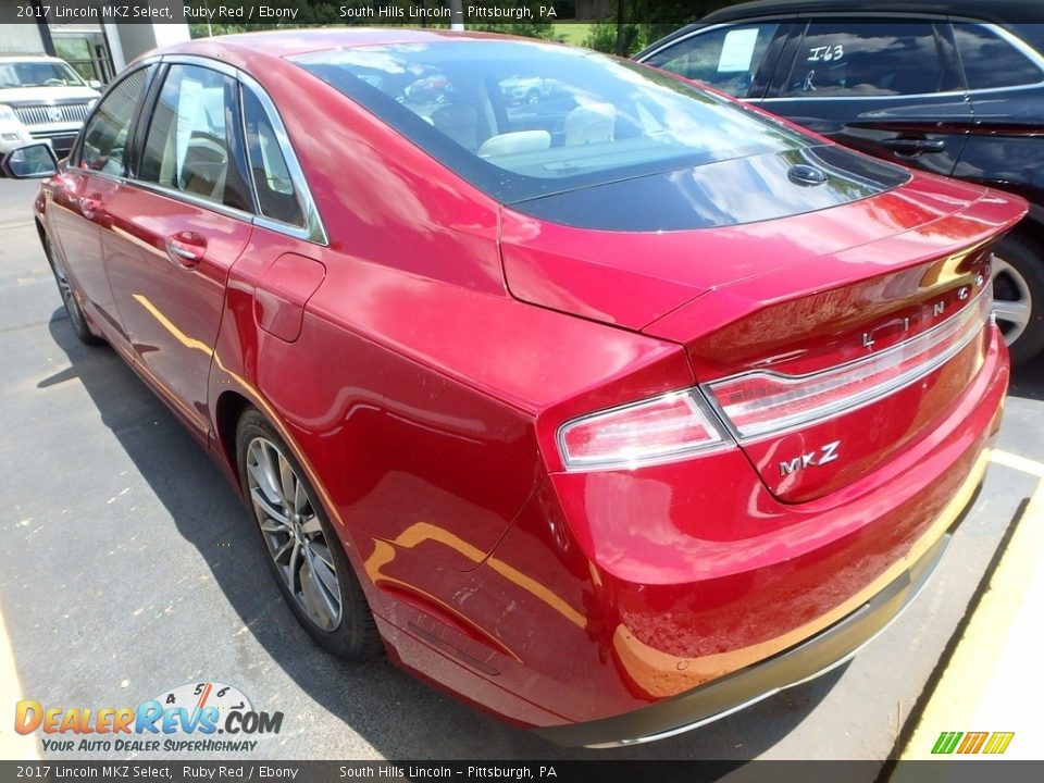 2017 Lincoln MKZ Select Ruby Red / Ebony Photo #2
