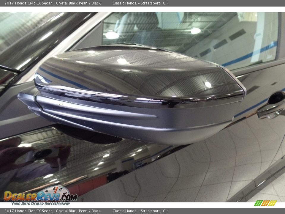 2017 Honda Civic EX Sedan Crystal Black Pearl / Black Photo #7