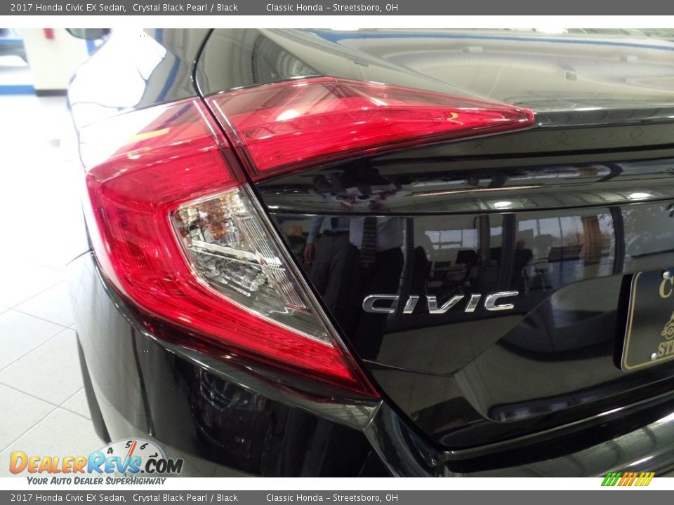 2017 Honda Civic EX Sedan Crystal Black Pearl / Black Photo #8