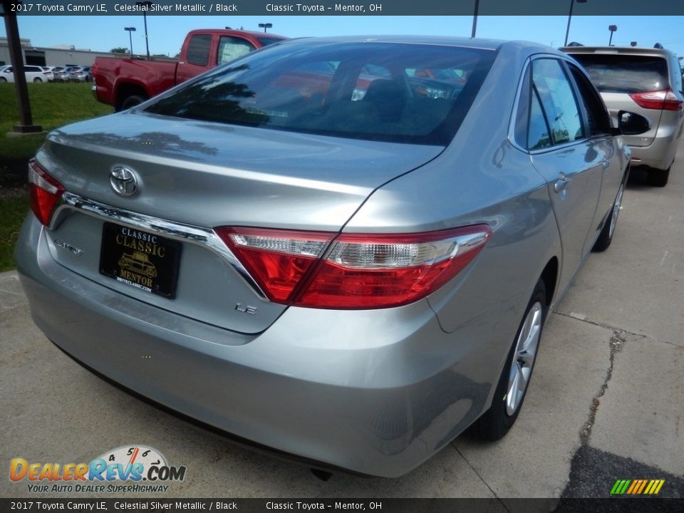 2017 Toyota Camry LE Celestial Silver Metallic / Black Photo #2