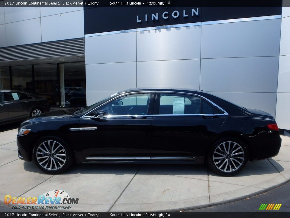 2017 Lincoln Continental Select Black Velvet / Ebony Photo #2