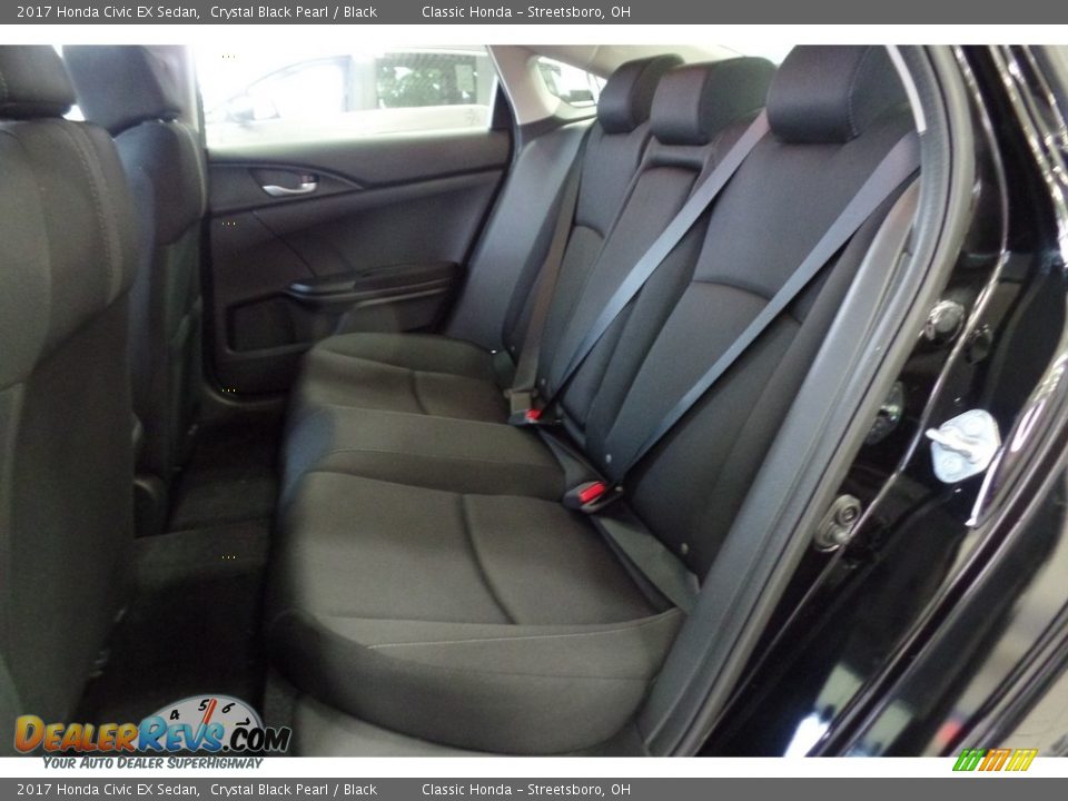 2017 Honda Civic EX Sedan Crystal Black Pearl / Black Photo #22