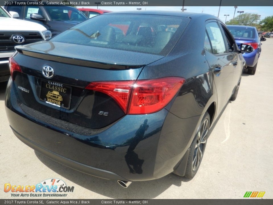 2017 Toyota Corolla SE Galactic Aqua Mica / Black Photo #2