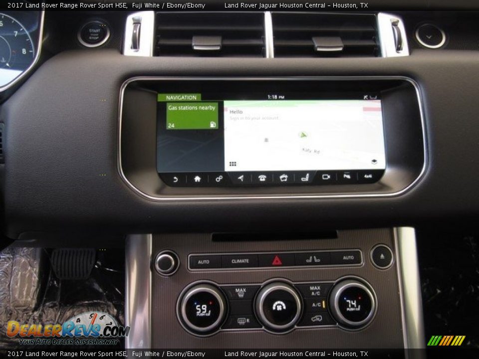 2017 Land Rover Range Rover Sport HSE Fuji White / Ebony/Ebony Photo #20