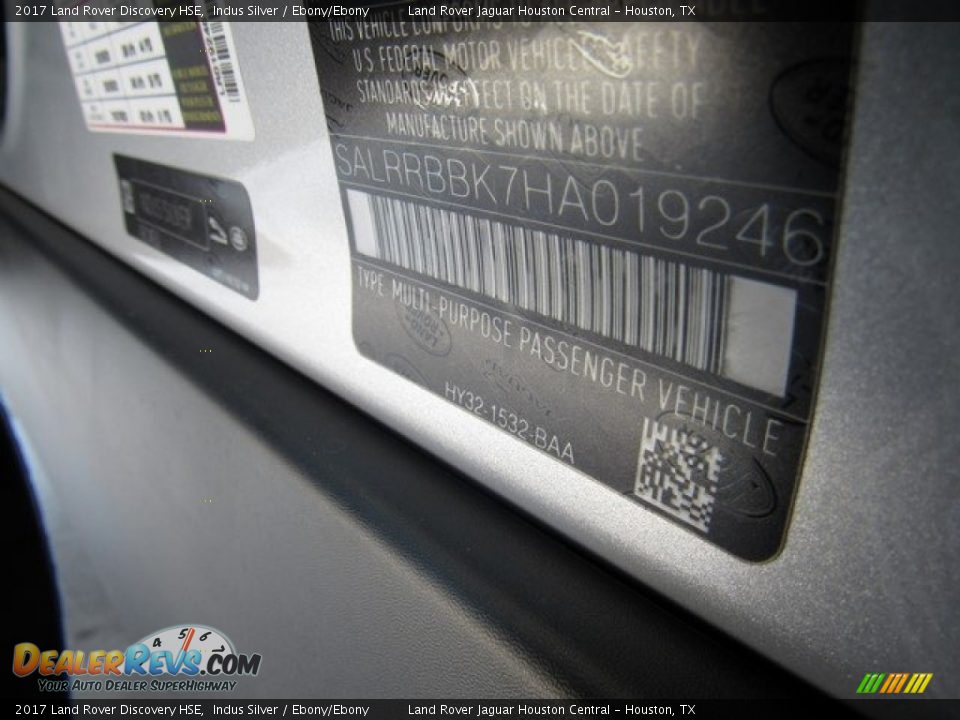2017 Land Rover Discovery HSE Indus Silver / Ebony/Ebony Photo #22