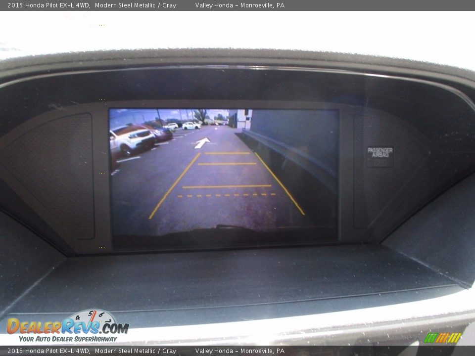2015 Honda Pilot EX-L 4WD Modern Steel Metallic / Gray Photo #18