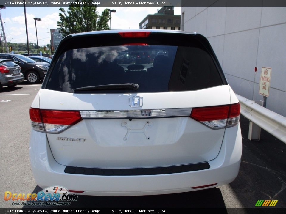 2014 Honda Odyssey LX White Diamond Pearl / Beige Photo #5