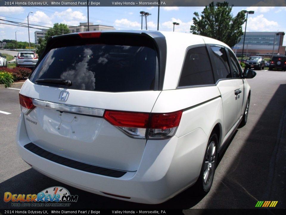 2014 Honda Odyssey LX White Diamond Pearl / Beige Photo #6