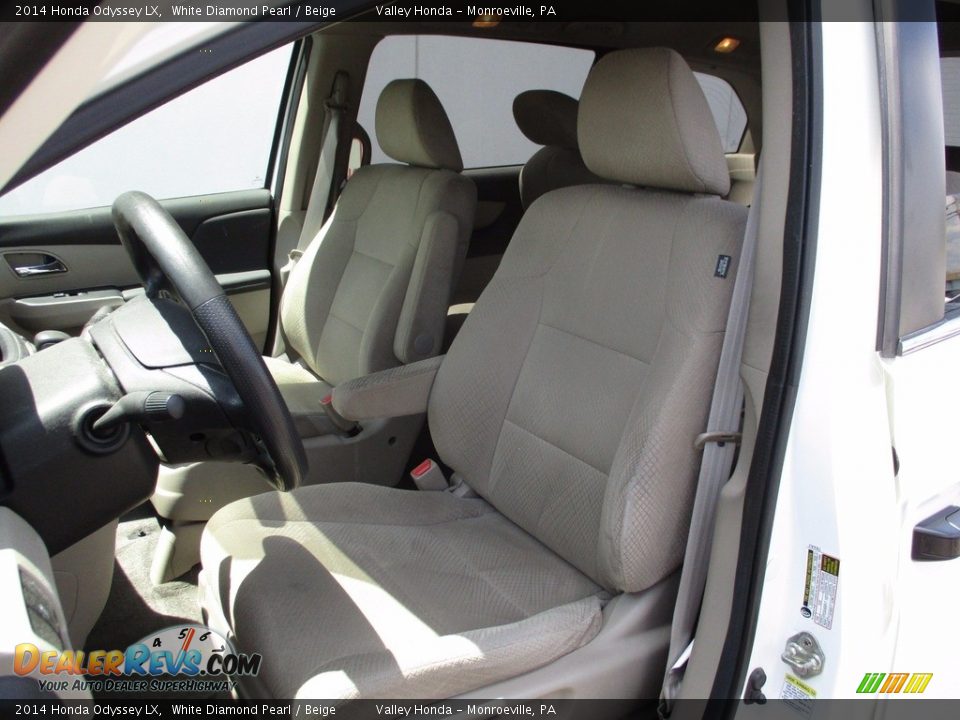 2014 Honda Odyssey LX White Diamond Pearl / Beige Photo #11