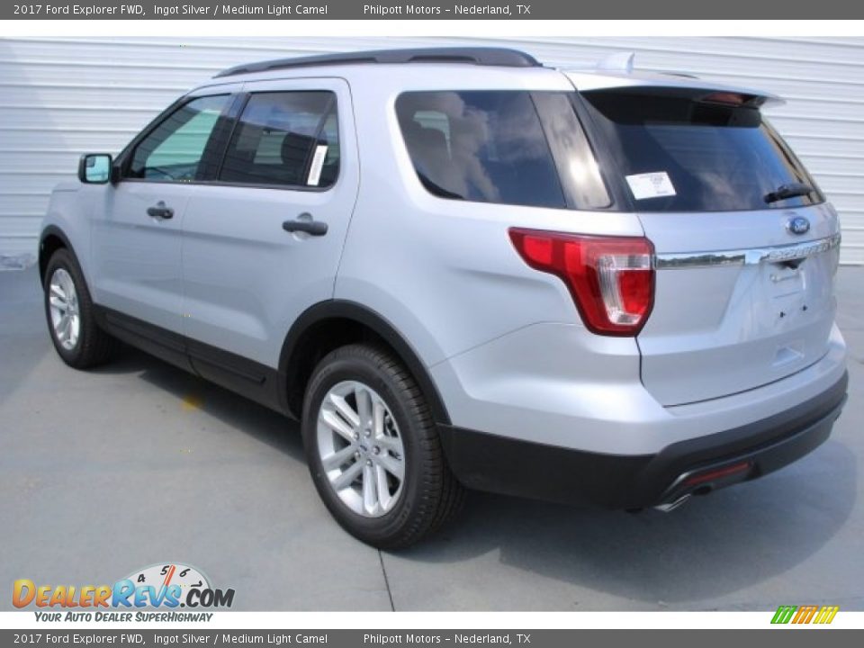 2017 Ford Explorer FWD Ingot Silver / Medium Light Camel Photo #5