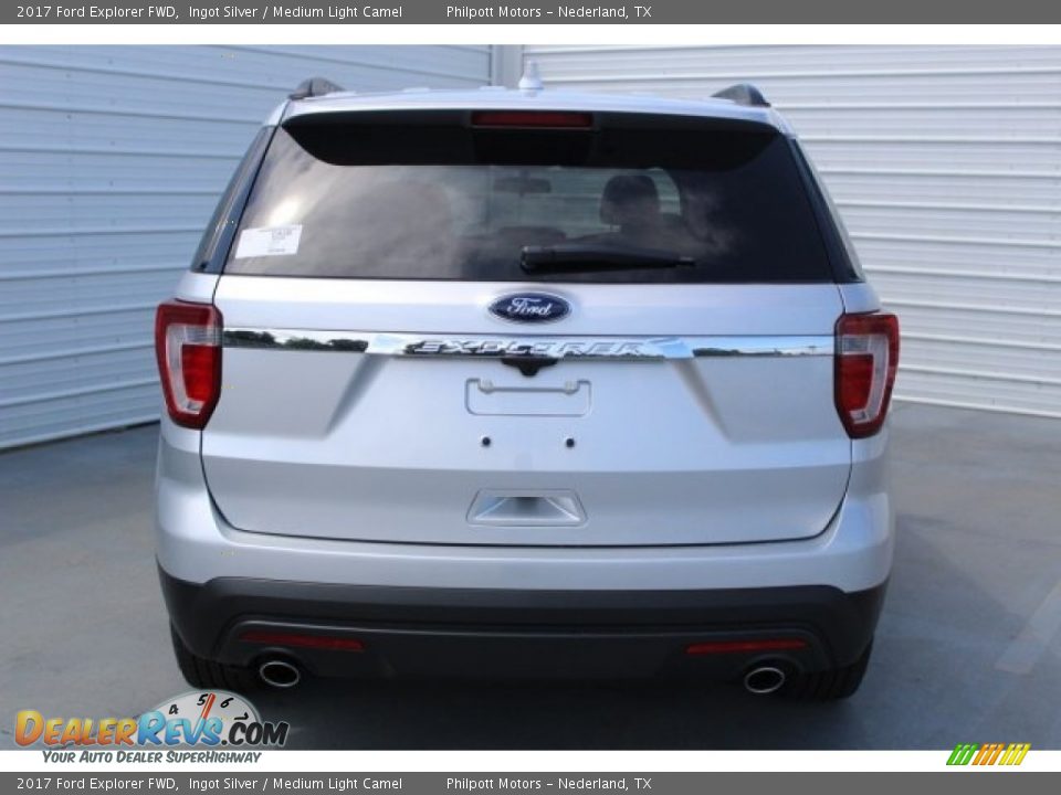 2017 Ford Explorer FWD Ingot Silver / Medium Light Camel Photo #6