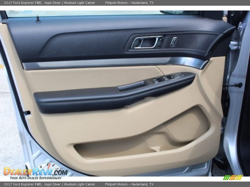 2017 Ford Explorer FWD Ingot Silver / Medium Light Camel Photo #8