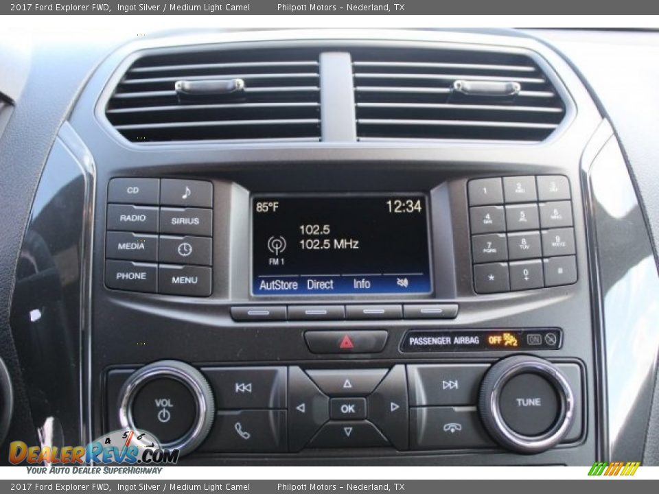 2017 Ford Explorer FWD Ingot Silver / Medium Light Camel Photo #13