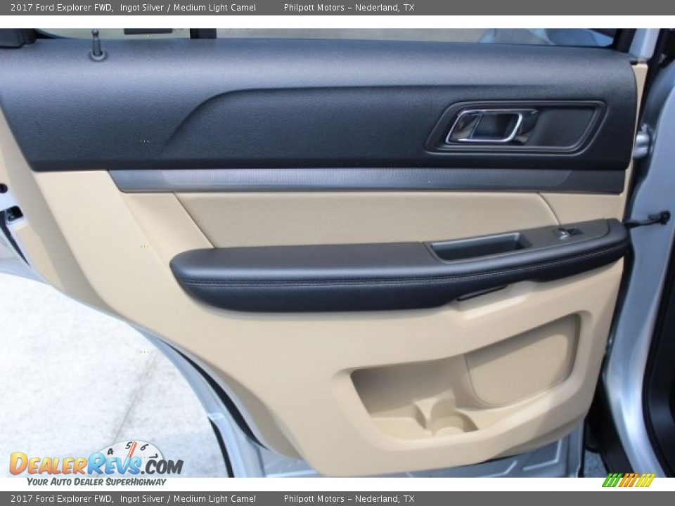2017 Ford Explorer FWD Ingot Silver / Medium Light Camel Photo #18