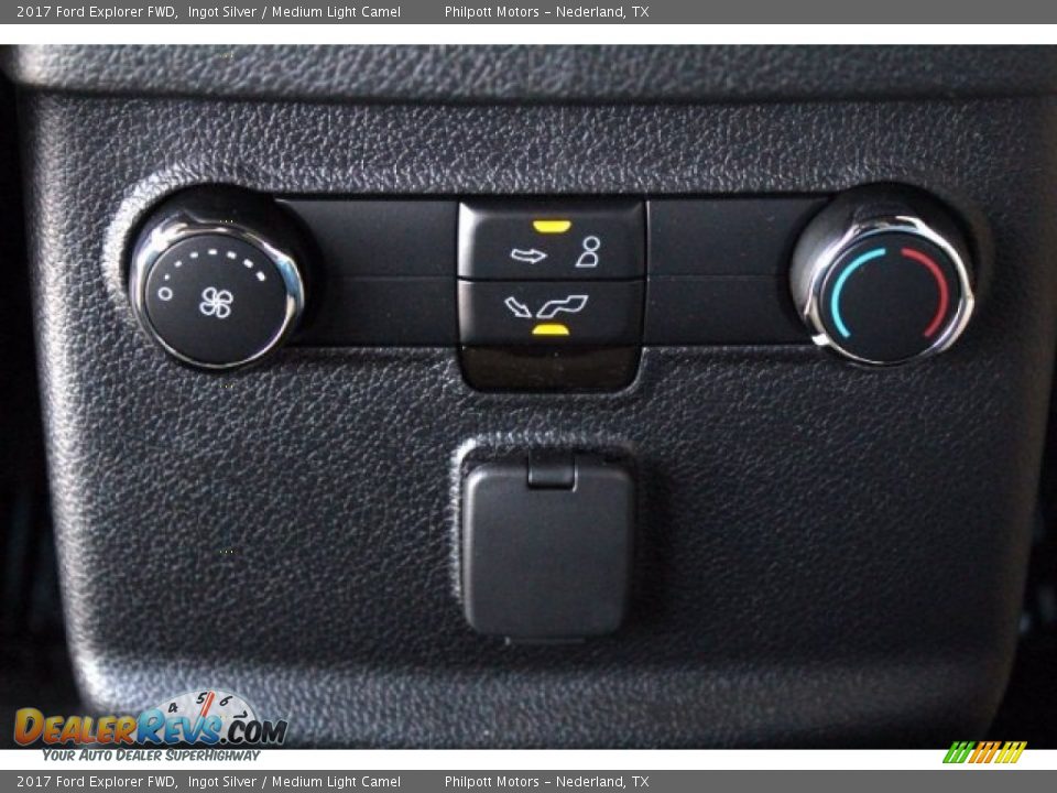 2017 Ford Explorer FWD Ingot Silver / Medium Light Camel Photo #21