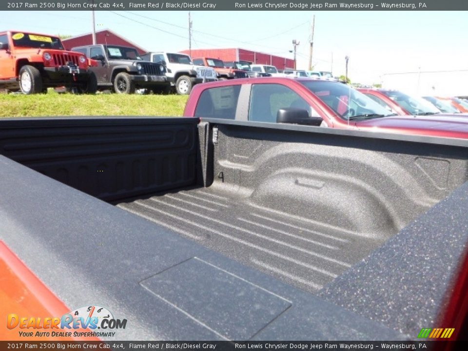 2017 Ram 2500 Big Horn Crew Cab 4x4 Flame Red / Black/Diesel Gray Photo #8