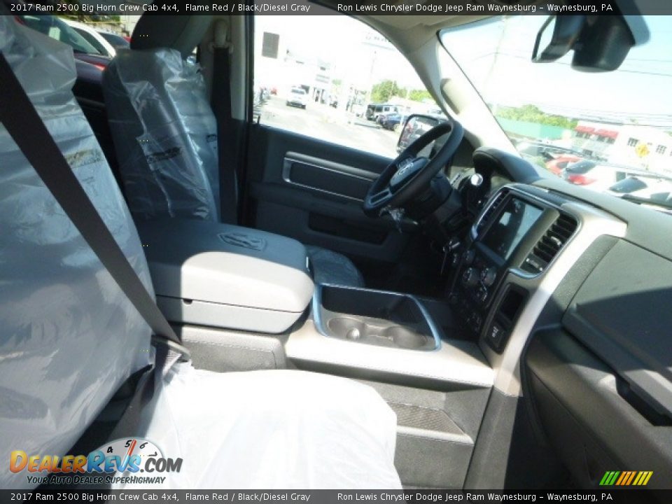 2017 Ram 2500 Big Horn Crew Cab 4x4 Flame Red / Black/Diesel Gray Photo #10