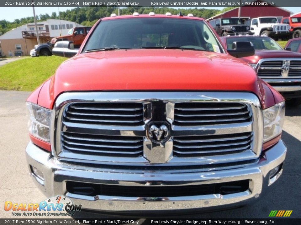 2017 Ram 2500 Big Horn Crew Cab 4x4 Flame Red / Black/Diesel Gray Photo #12