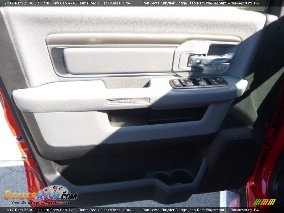 2017 Ram 2500 Big Horn Crew Cab 4x4 Flame Red / Black/Diesel Gray Photo #13