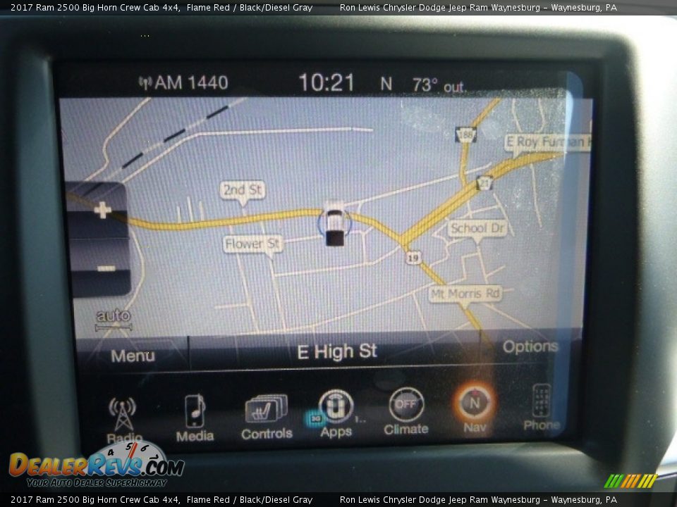 2017 Ram 2500 Big Horn Crew Cab 4x4 Flame Red / Black/Diesel Gray Photo #16