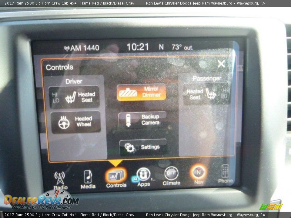 2017 Ram 2500 Big Horn Crew Cab 4x4 Flame Red / Black/Diesel Gray Photo #18