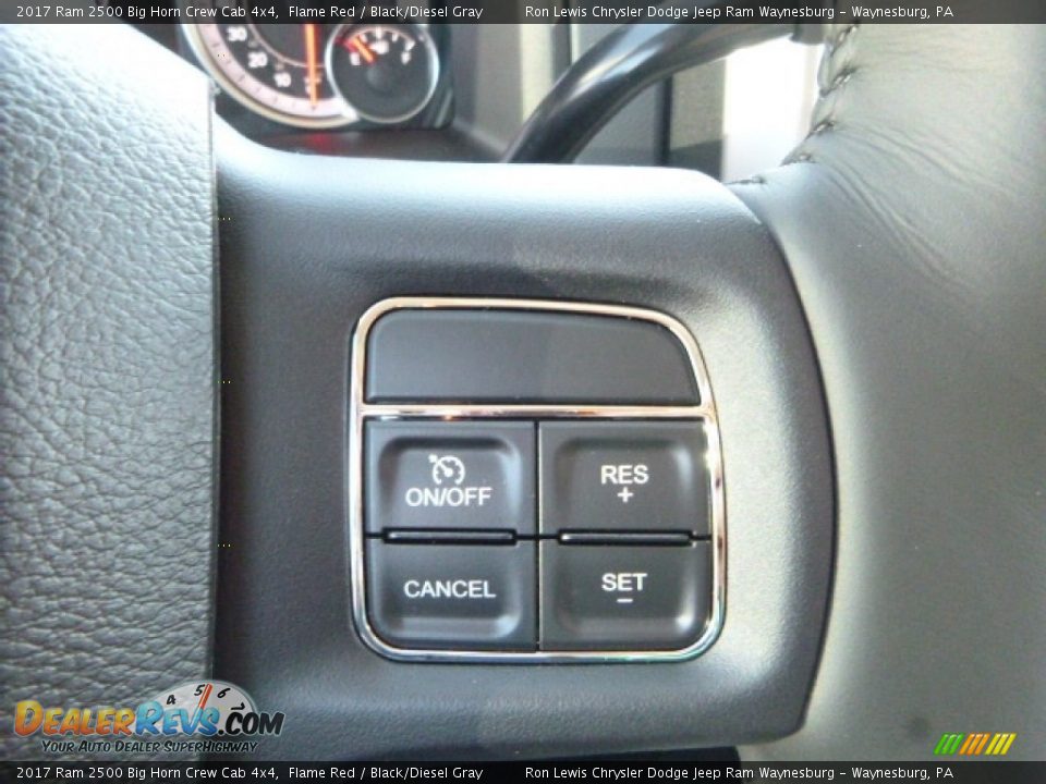 2017 Ram 2500 Big Horn Crew Cab 4x4 Flame Red / Black/Diesel Gray Photo #19