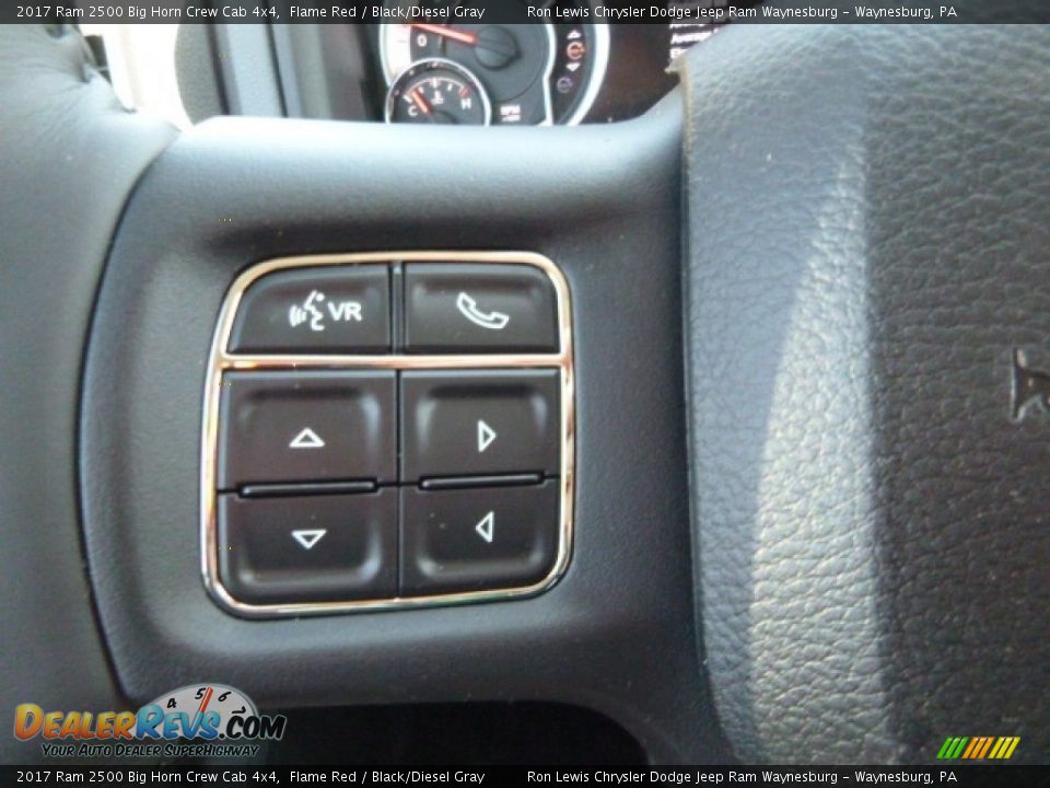 2017 Ram 2500 Big Horn Crew Cab 4x4 Flame Red / Black/Diesel Gray Photo #20